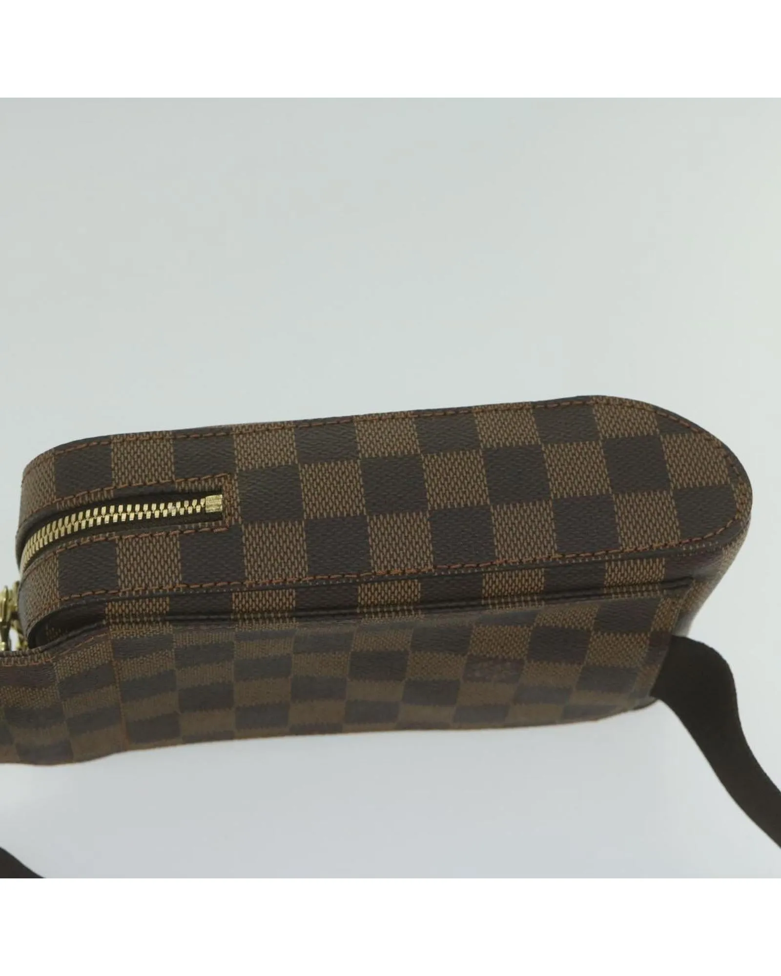 Stylish Damier Ebene Shoulder Bag with Adjustable Strap