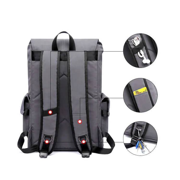 Stylish Men's Lightweight Laptop Backpack for 15.6-Inch Laptops | NZ