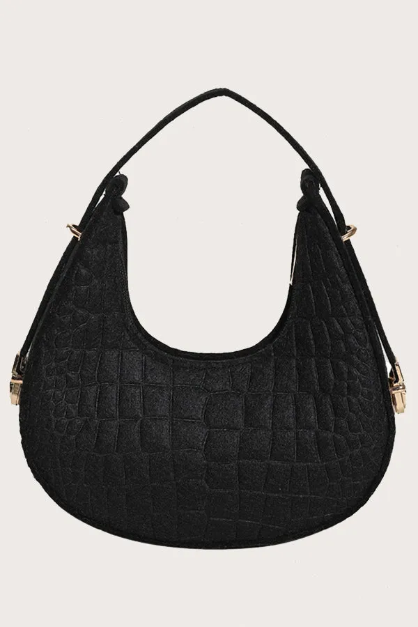 Stylish Textured Small Shoulder Bag