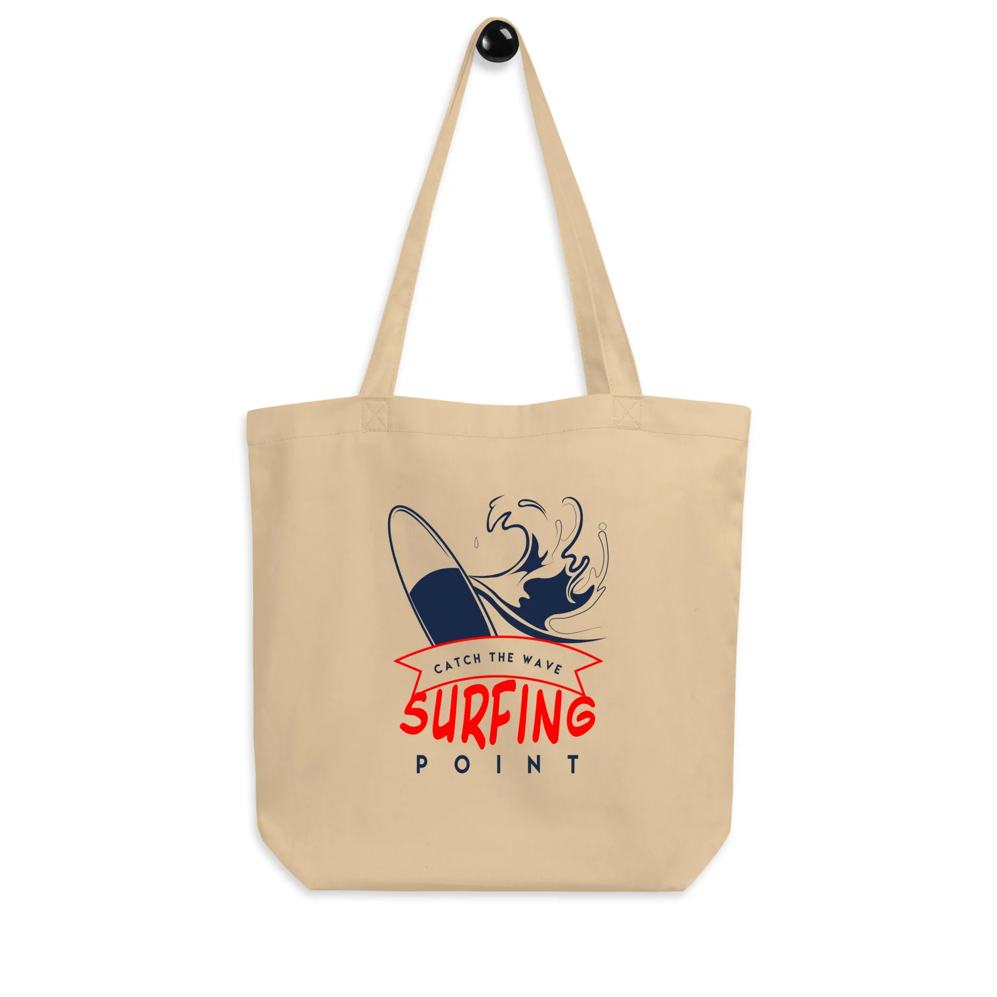 Surfing Point Vintage Graphic Eco Tote Bag