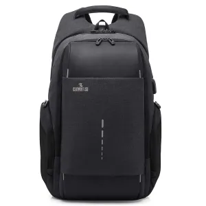 THE CLOWNFISH Anti-Theft Water Resistant Laptop Backpack With Usb Charging And Tsa Lock (Black) (Medium Size), 25 Litre