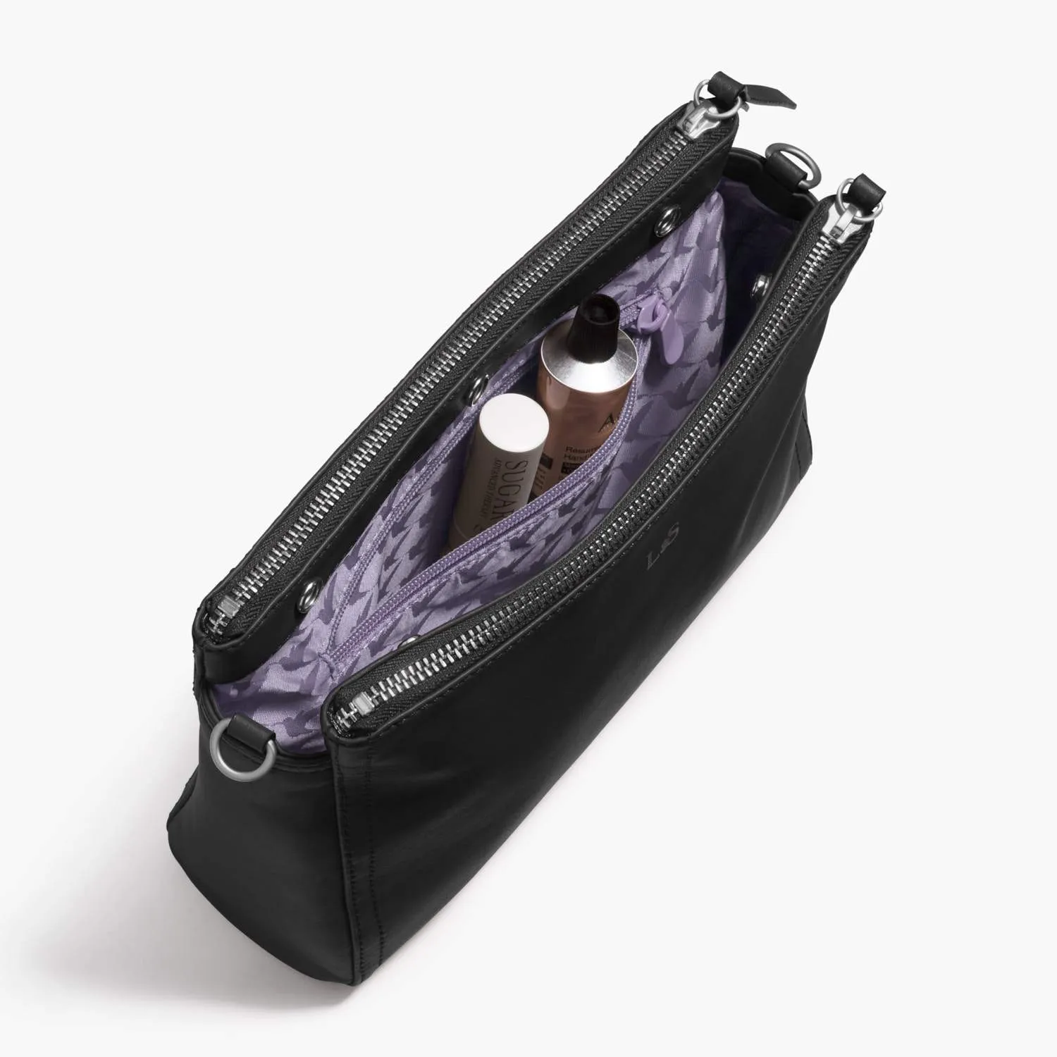 The Pearl - Nappa Leather - Black / Silver / Lavender