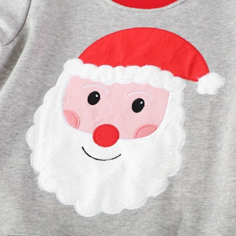 Toddler Christmas Santa Claus Print Sweatshirt