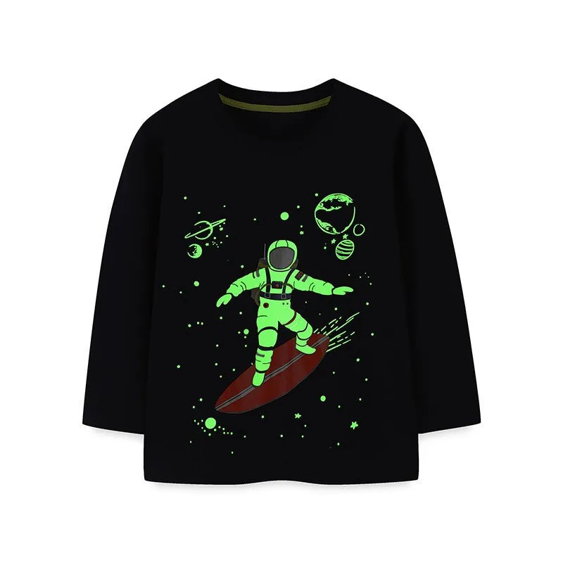 Toddler/Kid Boy Glow in the Dark Astronaut T-shirt