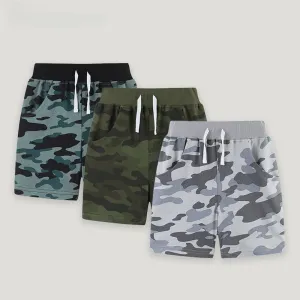 Toddler/Kid Boys Camouflage Design Shorts (3 Colors)