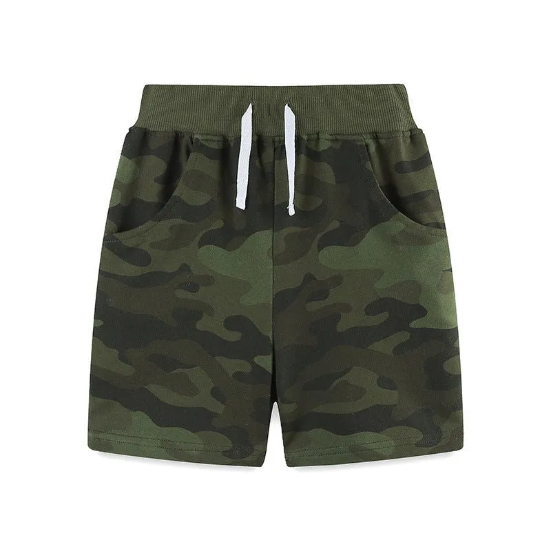 Toddler/Kid Boys Camouflage Design Shorts (3 Colors)