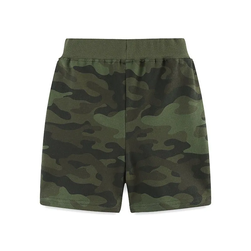 Toddler/Kid Boys Camouflage Design Shorts (3 Colors)