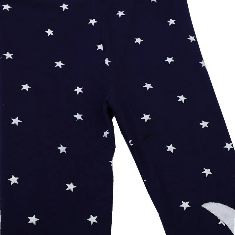 Toddler/Kid Girl's Moon with Rabbit Design Leggings