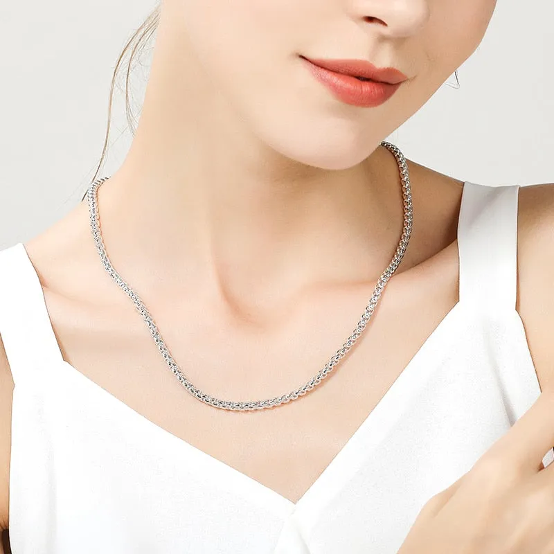 Trendy Jewelry Dazzling Necklace for Women in 925 Sterling Silver