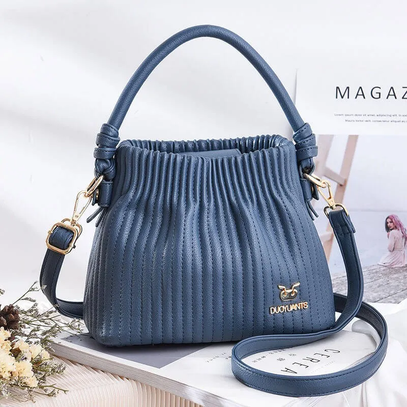 Women's folk stylish fashionable versatile chic vintage soft handbag shoulder bag