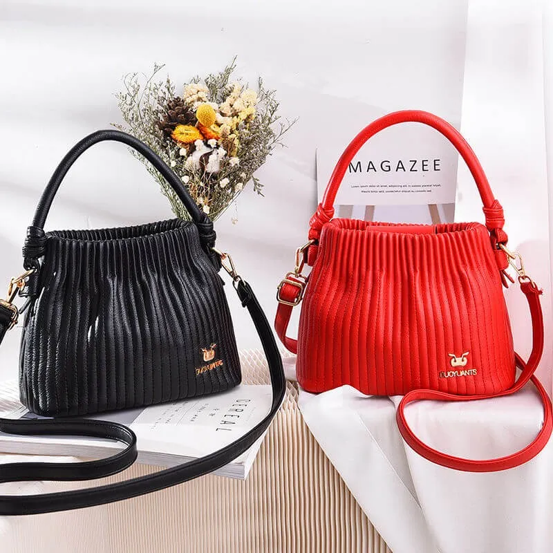 Women's folk stylish fashionable versatile chic vintage soft handbag shoulder bag